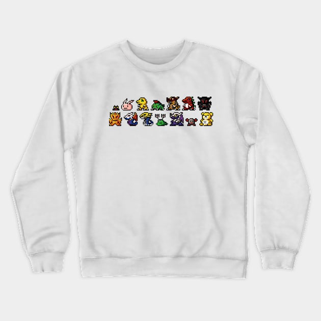 Digital Monster Ver 1 Crewneck Sweatshirt by Jawes